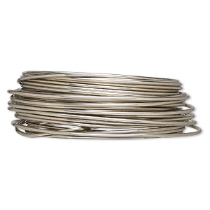 Wire, Wrapit&reg;, Nickel Silver, half-hard, round, 14 gauge. Sold per 1/4 pound coil, approximately 19 feet.