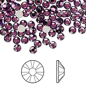 Flat-Back Crystal Purples / Lavenders