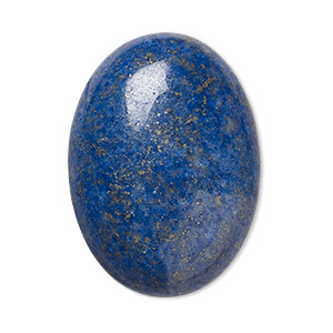 Cabochon, denim lapis (natural), 30x22mm calibrated oval, C grade, Mohs hardness 5 to 6. Sold individually.