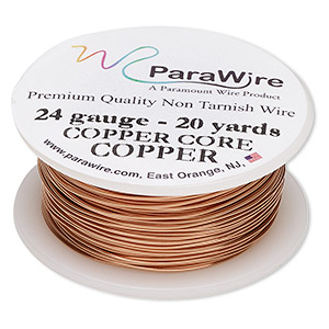 Wire, ParaWire&#153;, copper, round, 24 gauge. Sold per 20-yard spool.