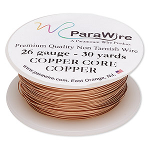Wire, ParaWire&#153;, copper, round, 26 gauge. Sold per 30-yard spool.