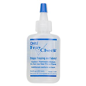 Adhesive, Dritz&reg; Fray Check&#153;, clear. Sold per 0.75-fluid ounce bottle.