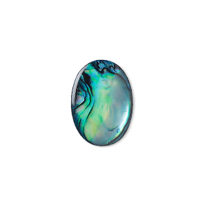 6pcs 13x18mm Natural Paua Shell Blue Calibrated Oval Cabochon Gemstones Jewelry 