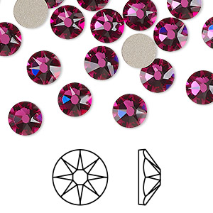 Flat-Back Crystal Pinks
