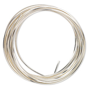 Wire, ParaWire™, silver-plated copper, square, 18 gauge. Sold per 4 ...