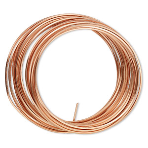 Wire, ParaWire&#153;, copper, square, 18 gauge. Sold per 7-yard section.
