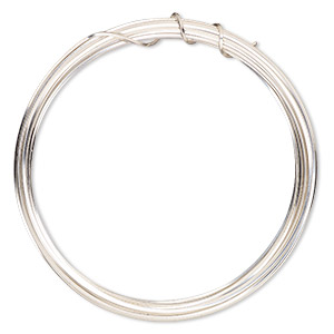 Wire, ParaWire&#153;, silver-plated copper, square, 21 gauge. Sold per 4-yard section.