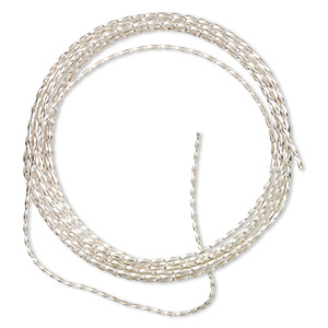Wire, Westrim®, plastic-coated steel, clear, 4mm wide twist tie, 24 gauge.  Sold per 25-yard spool. - Fire Mountain Gems and Beads