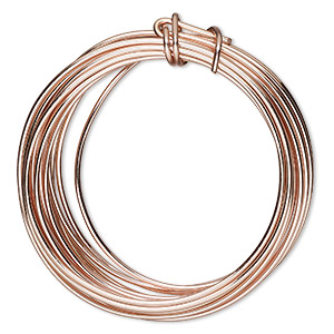ibaofuing 99.9% Soft Copper Wire, 14 Gauge/ 1.63 mm Diameter, 79 Feet / 24M, 1 Pound Spool Pure Copper Wire, Jewelry Making Wire Craft Wire