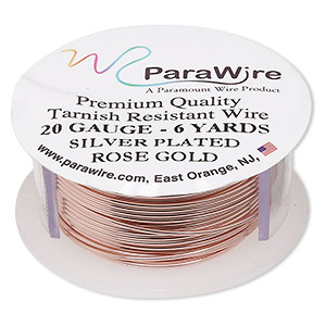 Wire-Wrapping Wire Rose Gold Plated/Finished Pinks
