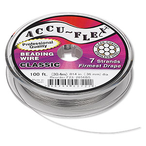 Beading Wire Stainless Steel Silver Colored