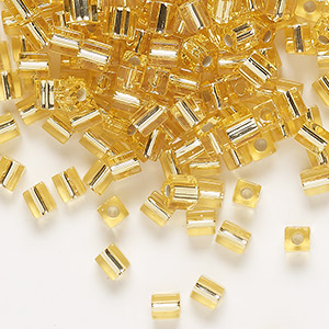 Seed Beads Glass Gold Colored