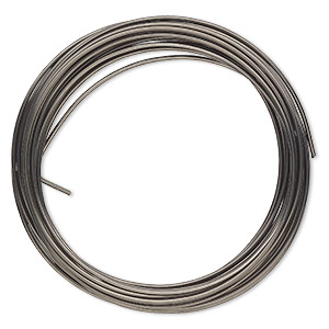 Wire, ParaWire&#153;, enameled copper, hematite, round, 16 gauge. Sold per 15-foot coil.