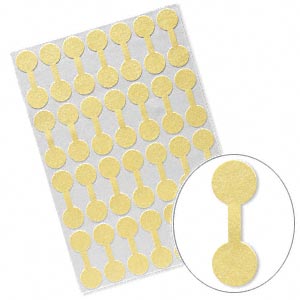 Round Paper Jewelry Tags (Shark Skin comparable) Pkg 1,008