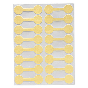 Details about   500 SHARK SKIN Mylar Jewelry Price Ring BarBell TAGS YELLOW 1/2" round x 1-15/16 
