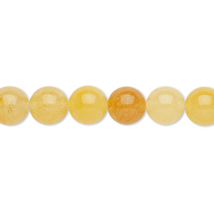 8mm Yellow Jade beads – Bead On Bond