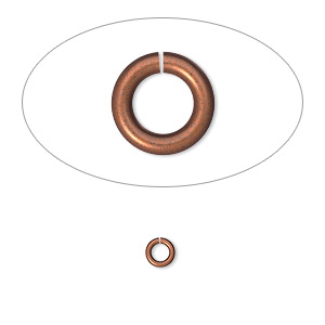 Open Jump Rings Copper Plated/Finished Copper Colored