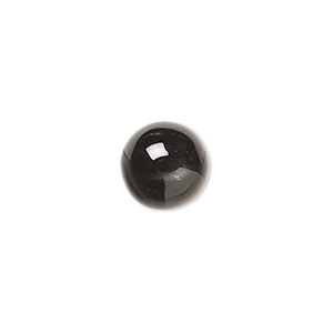 Cabochon, black star diopside (natural), 10mm non-calibrated round, C grade, Mohs hardness 5-1/2 to 6. Sold individually.