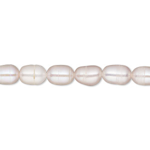 Pearl, cultured freshwater, mauve, 5-6mm rice, D grade, Mohs hardness 2-1/2 to 4. Sold per 16-inch strand.