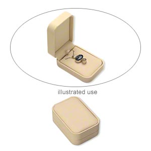 Gift and Presentation Boxes Leatherette Beige / Cream