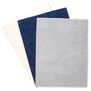 Bead mat, felt, beige / blue / grey, 12x9x9 inches. Sold per pkg of 3.