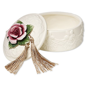 Gift and Presentation Boxes Porcelain / Ceramic Beige / Cream