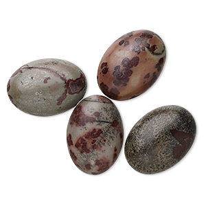 Cabochon, Crazy Horse&#153; stone (coated), 18x13mm calibrated oval, B grade, Mohs hardness 3-1/2 to 4. Sold per pkg of 4.