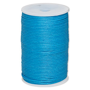 deep ocean blue waxed Brazilian cord, knotting twine, craft cord, waxed cord,  blue cord, waxed cord