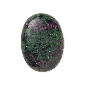 44 x 25 x 7 mm Ruby in Zoisite Gemstone Supplies- AS296 Designer Cabochon