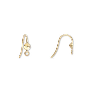 Earring Settings Gold Plated/Finished Gold Colored