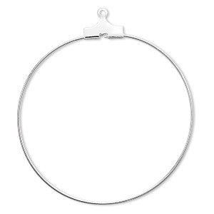 Beading Hoops Silver Plated/Finished Silver Colored