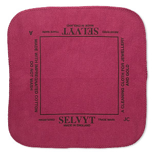 Polishing cloth, Selvyt&reg;, red, 10-inch square. Sold individually.