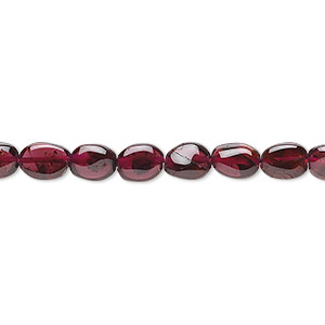 Bead, garnet (dyed), 8x6mm hand-cut oval, C grade, Mohs hardness 7 to 7-1/2. Sold per 15-1/2&quot; to 16&quot; strand.
