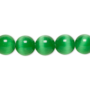 Beads Cat's Eye Glass Greens