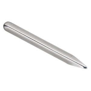 Scoop, stainless steel, 6 x 1/2 inches with one pointed end and one curved end. Sold individually.