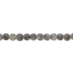 Bead, blue labradorite (natural), matte, 4mm round, B grade, Mohs hardness 6 to 6-1/2. Sold per 8-inch strand, approximately 45 beads.