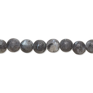 Bead, blue labradorite (natural), matte, 6mm round, B grade, Mohs hardness 6 to 6-1/2. Sold per 8-inch strand, approximately 30 beads.