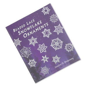 Book, &quot;Beaded Lace Snowflake Ornaments&quot; by Sandra D. Halpenny. Sold individually.