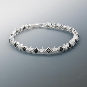 Other Bracelet Styles Onyx Silver Colored