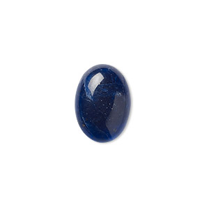 Cabochon, sodalite (natural), 18x13mm calibrated oval, B grade, Mohs hardness 5 to 6. Sold per pkg of 2.