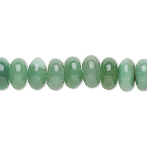 5x8mm Green Aventurine Rondelle Large Hole Bead approx 40 beads  OTB002 8 Strand