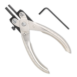 Pliers, wire-wrapping parallel action, steel, black, 5-1/2 inches. Sold individually.