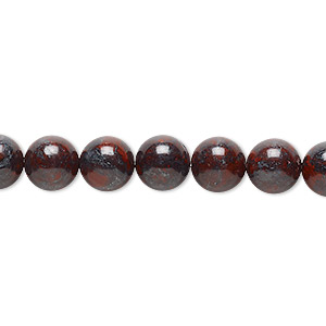 Bead, brecciated jasper (natural), 8mm round, B grade, Mohs hardness 6-1/2 to 7. Sold per 15-1/2&quot; to 16&quot; strand.