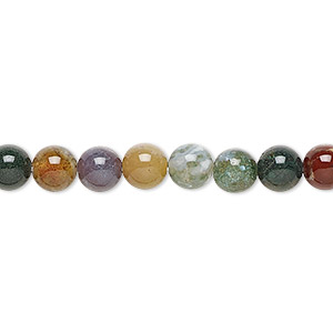 Bead, fancy jasper (natural), 6mm round, B grade, Mohs hardness 6-1/2 to 7. Sold per 15-1/2&quot; to 16&quot; strand.