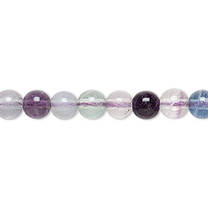 Bead, banded amethyst (natural), 8mm round, B grade, Mohs hardness 7. Sold  per 15-1/2 to 16 strand. - Fire Mountain Gems and Beads