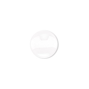 48mm round x 11mm thick clear glass, round cabochons, 10 pcs. – My