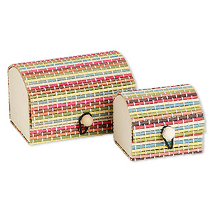 Gift and Presentation Boxes Bamboo Multi-colored