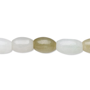 Bead, jadeite (natural), white, 12x8mm round tube with 0.5-1.5mm hole, C grade, Mohs hardness 6-1/2 to 7. Sold per 15-1/2&quot; to 16&quot; strand.