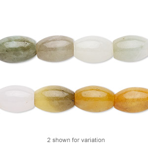Bead, jadeite (natural / dyed), multicolored, 12x8mm round tube with 0.5-1.5mm hole, C grade, Mohs hardness 6-1/2 to 7. Sold per 15-1/2&quot; to 16&quot; strand.