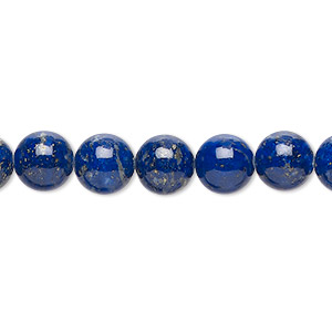 Bead, lapis lazuli (natural), 8mm round 